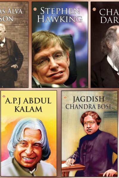 Great Scientists of the World : Thomas Alva Edison | Stephen Hawking | Charles Darwin | A.P.J Abdul Kalam | Jagdish Chandra Bose (Inspirational Biography Books)-0