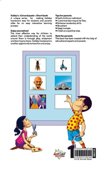 Easy Cut and Paste Activity Book for Kids | Picture Book for Kids | Monuments of India, Freedom Fighters, Festivals of India, Amphibians & Reptiles, Sea Animals, Insects-10020