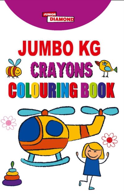 Jumbo KG Crayons Colouring Book | Coloring Book for Kids | Activity Book for Kids-0