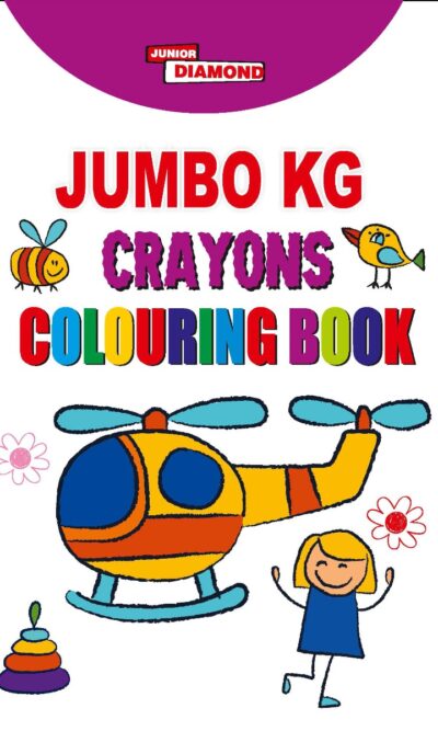 Jumbo KG Crayons Colouring Book | Coloring Book for Kids | Activity Book for Kids-0