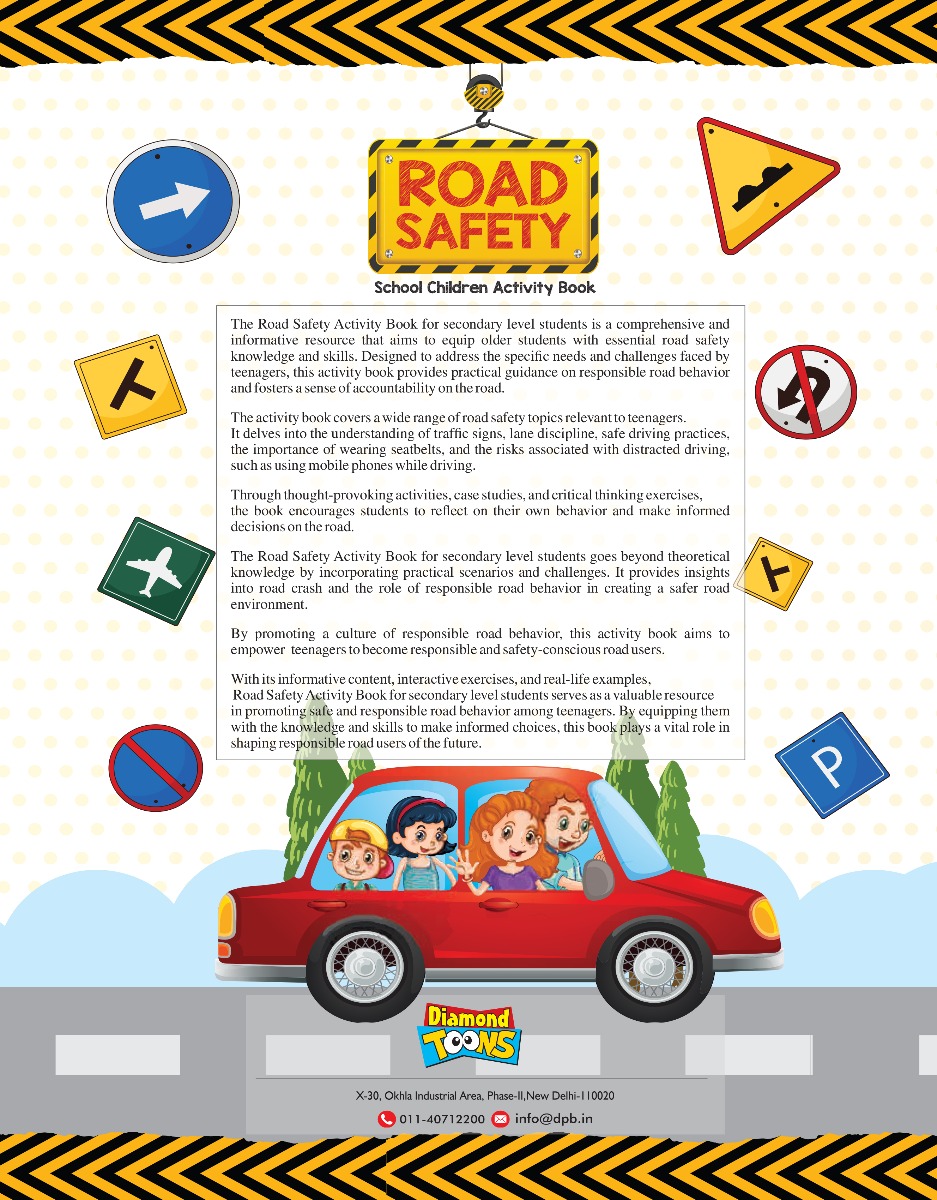 The Road Safety School Children Activity Book | A Fun and Educational Activity Book for Kids | Secondary Level-9916