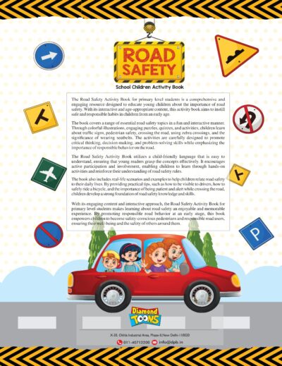 The Road Safety School Children Activity Book | A Fun and Educational Activity Book for Kids | Primary Level-9906