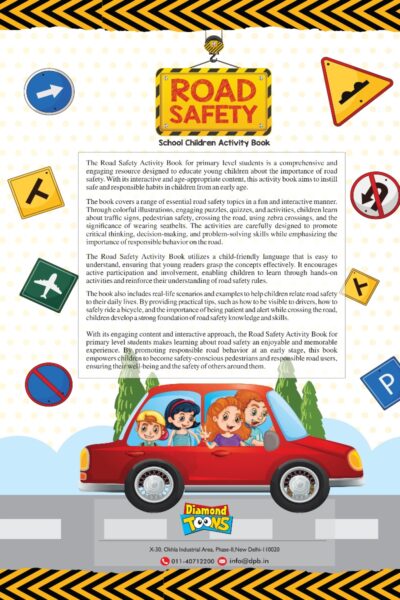 The Road Safety School Children Activity Book | A Fun and Educational Activity Book for Kids | Primary Level-9906