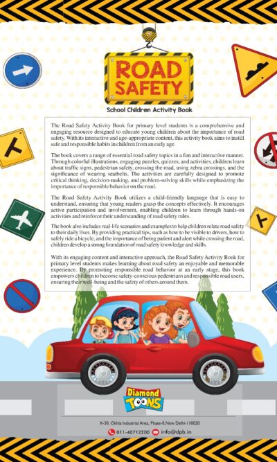 The Road Safety School Children Activity Book | A Fun and Educational Activity Book for Kids | Primary Level-9906