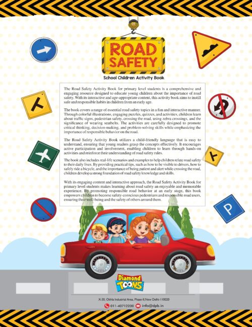 The Road Safety School Children Activity Book | A Fun And Educational Activity Book For Kids | Primary Level-9906