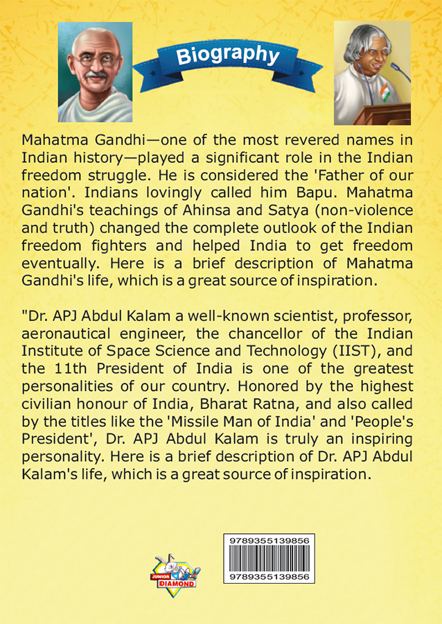 Biography of Indian Leaders for Kids : Mahatma Gandhi and A.P.J. Abdul Kalam-10170