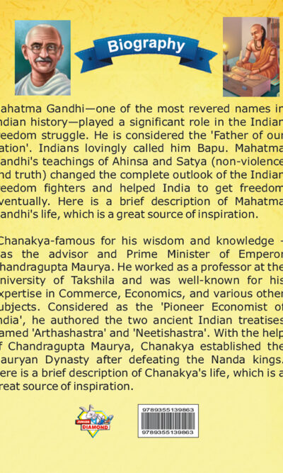 Biography of Indian Leaders for Kids : Mahatma Gandhi and Acharya Chanakya-10172