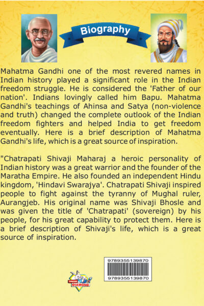 Biography of Indian Leaders for Kids : Mahatma Gandhi and Chhatrapati Shivaji-10182