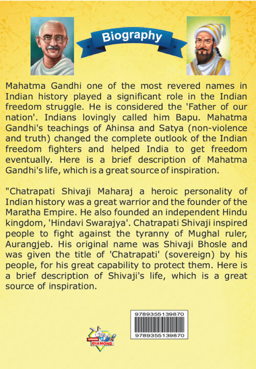 Biography Of Indian Leaders For Kids : Mahatma Gandhi And Chhatrapati Shivaji-10182