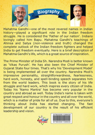 Biography of Indian Leaders for Kids : Mahatma Gandhi and Narendra Modi-10176