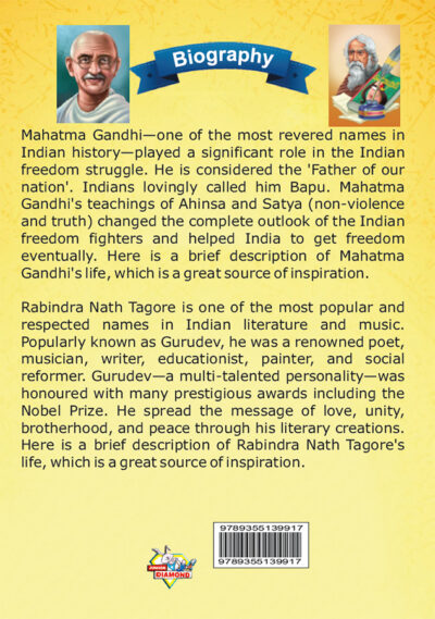 Biography of Indian Leaders for Kids : Mahatma Gandhi and Rabindranath Tagore-10178