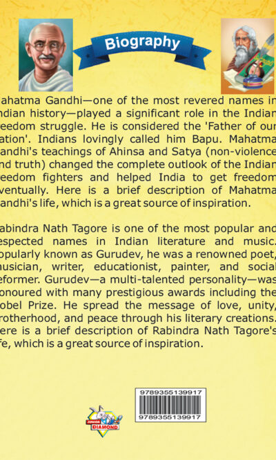 Biography of Indian Leaders for Kids : Mahatma Gandhi and Rabindranath Tagore-10178