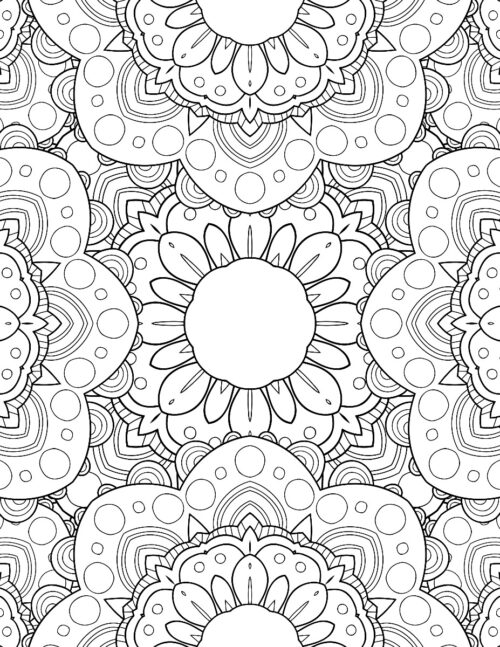 Flowers : Colouring Book For Adults (Colouring For Peace And Relaxation)-11129