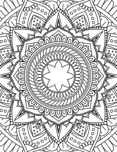 Mandala : Colouring Book For Adults (Colouring For Peace And Relaxation)-11123