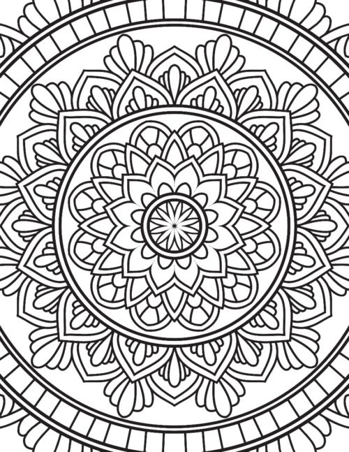 Mandala : Colouring Book For Adults (Colouring For Peace And Relaxation)-11125