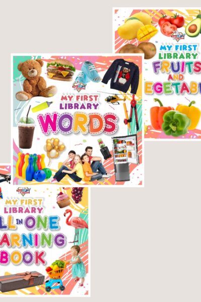 My First Learning Library Books : Fruits and Vegetables|Words|All in One Learning Book (Early Learning Books for Kids|Children Growth and Development Books)-0