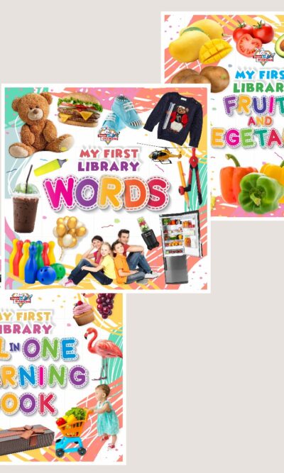 My First Learning Library Books : Fruits and Vegetables|Words|All in One Learning Book (Early Learning Books for Kids|Children Growth and Development Books)-0