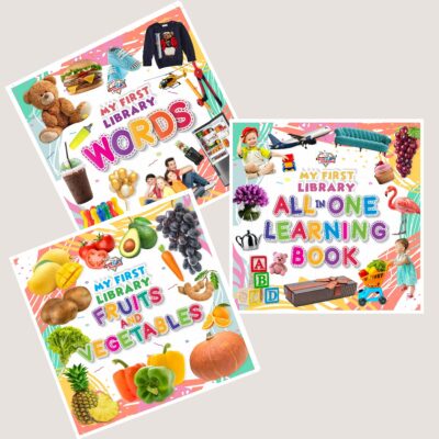 My First Learning Library Books : Fruits and Vegetables|Words|All in One Learning Book (Early Learning Books for Kids|Children Growth and Development Books)-11772