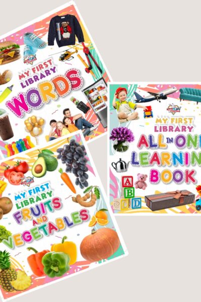 My First Learning Library Books : Fruits and Vegetables|Words|All in One Learning Book (Early Learning Books for Kids|Children Growth and Development Books)-11772