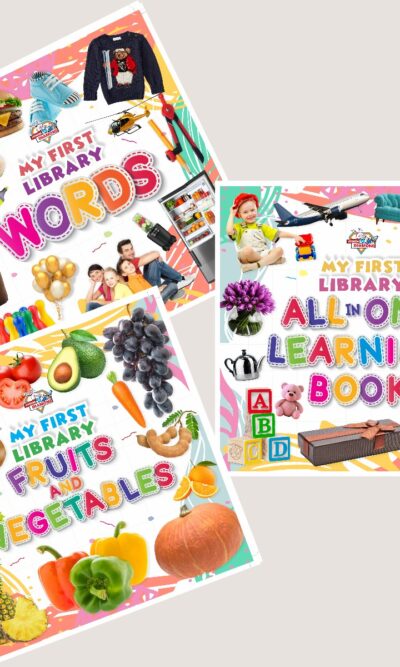 My First Learning Library Books : Fruits and Vegetables|Words|All in One Learning Book (Early Learning Books for Kids|Children Growth and Development Books)-11772