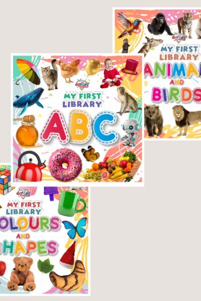 My First Learning Library Books : ABC|Colours and Shapes|Animals and Birds (Early Learning Books for Kids|Children Growth and Development Books)-0