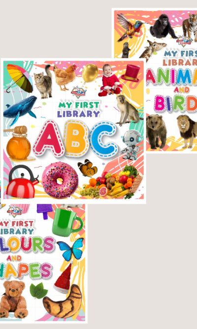 My First Learning Library Books : ABC|Colours and Shapes|Animals and Birds (Early Learning Books for Kids|Children Growth and Development Books)-0