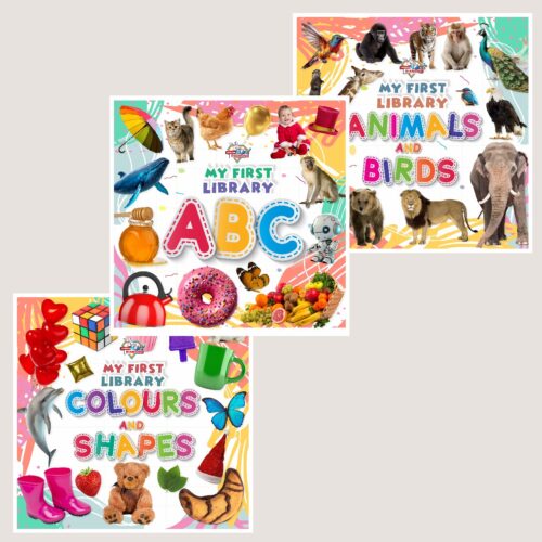 My First Learning Library Books : Abc|Colours And Shapes|Animals And Birds (Early Learning Books For Kids|Children Growth And Development Books)-0