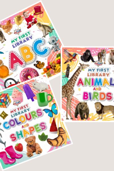 My First Learning Library Books : ABC|Colours and Shapes|Animals and Birds (Early Learning Books for Kids|Children Growth and Development Books)-11777