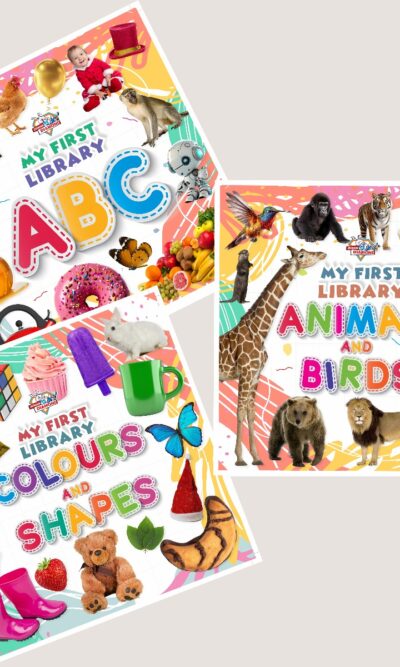 My First Learning Library Books : ABC|Colours and Shapes|Animals and Birds (Early Learning Books for Kids|Children Growth and Development Books)-11777