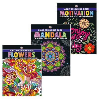 Colouring Book for Adults : Mandala|Flowers|Motivation (Adult Colouring Books for Peace & Relaxation)-0