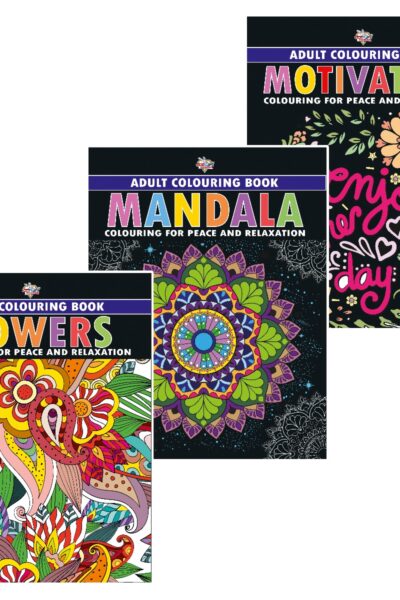 Colouring Book for Adults : Mandala|Flowers|Motivation (Adult Colouring Books for Peace & Relaxation)-0