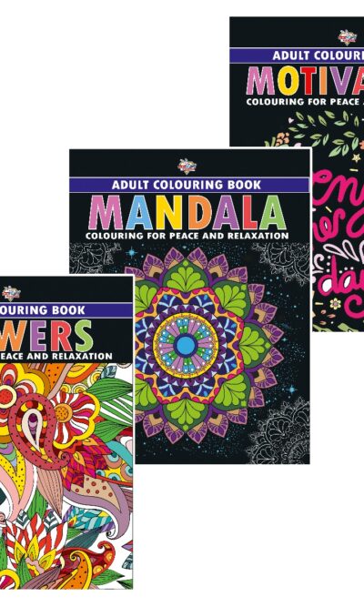 Colouring Book for Adults : Mandala|Flowers|Motivation (Adult Colouring Books for Peace & Relaxation)-0