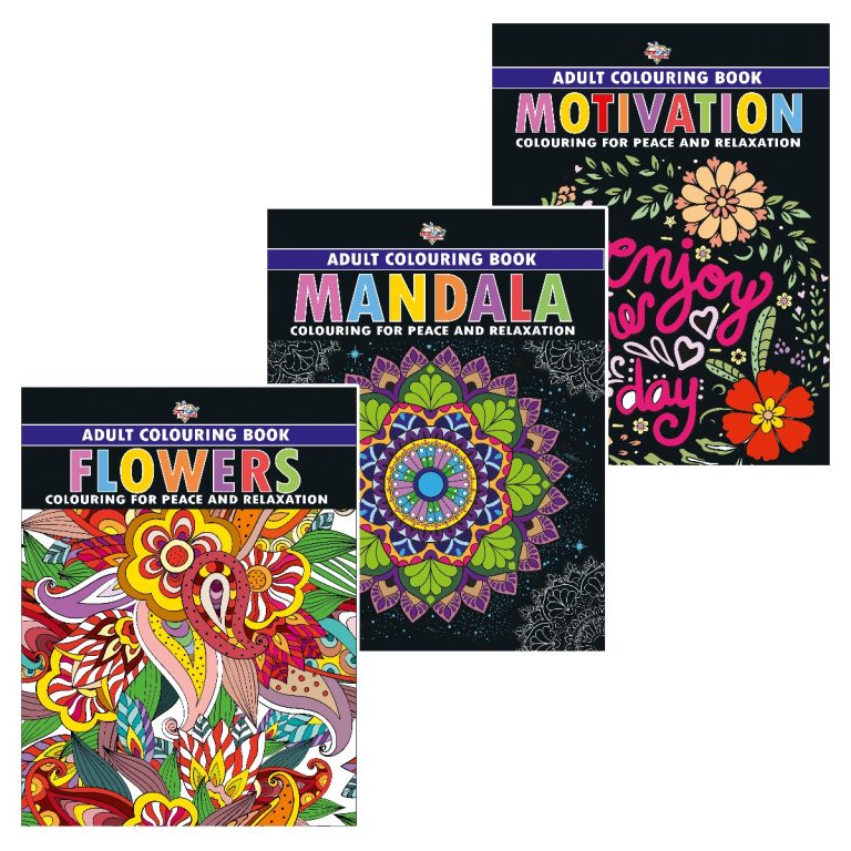 Colouring Book for Adults : Mandala|Flowers|Motivation (Adult Colouring Books for Peace & Relaxation)-0