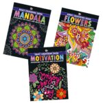 Colouring Book for Adults : Mandala|Flowers|Motivation (Adult Colouring Books for Peace & Relaxation)-12204