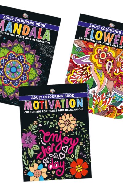 Colouring Book for Adults : Mandala|Flowers|Motivation (Adult Colouring Books for Peace & Relaxation)-12204