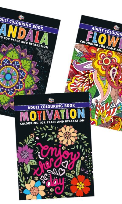 Colouring Book for Adults : Mandala|Flowers|Motivation (Adult Colouring Books for Peace & Relaxation)-12204