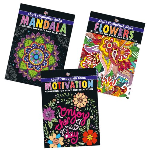 Colouring Book For Adults : Mandala|Flowers|Motivation (Adult Colouring Books For Peace &Amp; Relaxation)-12204