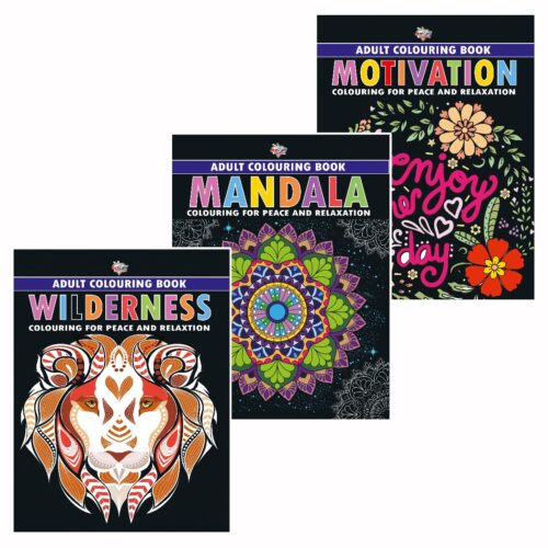 Colouring Book For Adults : Mandala|Motivation|Wilderness (Adult Colouring Books For Peace &Amp; Relaxation)-0