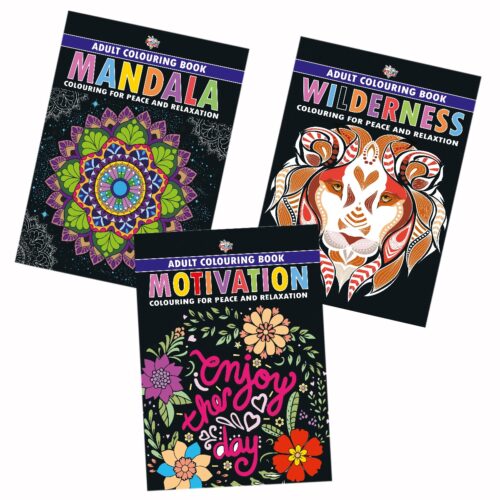 Colouring Book For Adults : Mandala|Motivation|Wilderness (Adult Colouring Books For Peace &Amp; Relaxation)-12213