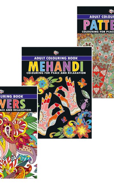 Colouring Book for Adults : Flowers|Mehandi|Patterns (Adult Colouring Books for Peace & Relaxation)-0