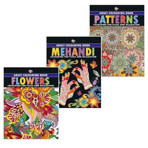 Colouring Book For Adults : Flowers|Mehandi|Patterns (Adult Colouring Books For Peace &Amp; Relaxation)-0