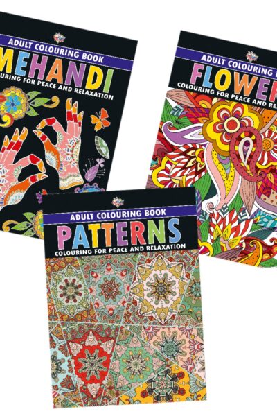 Colouring Book for Adults : Flowers|Mehandi|Patterns (Adult Colouring Books for Peace & Relaxation)-12211