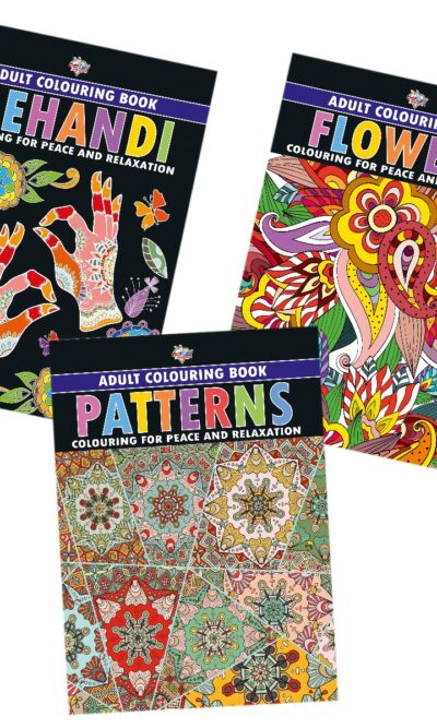 Colouring Book for Adults : Flowers|Mehandi|Patterns (Adult Colouring Books for Peace & Relaxation)-12211