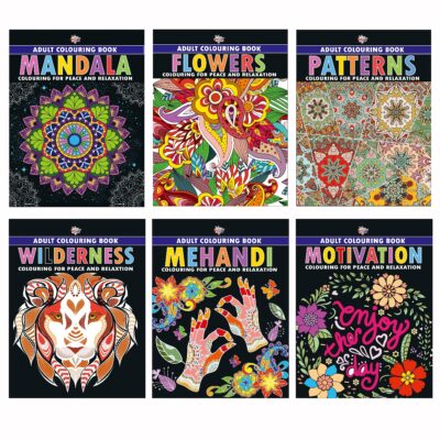 Colouring Book for Adults : Mandala|Flowers|Motivation|Mehandi|Wilderness|Patterns (Adult Colouring Books for Peace & Relaxation)-0