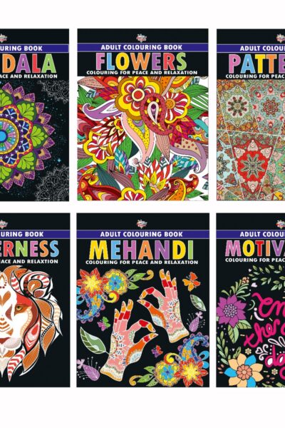 Colouring Book for Adults : Mandala|Flowers|Motivation|Mehandi|Wilderness|Patterns (Adult Colouring Books for Peace & Relaxation)-0