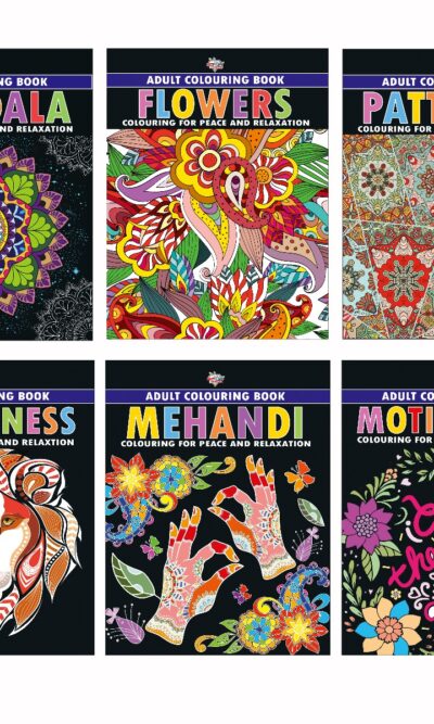 Colouring Book for Adults : Mandala|Flowers|Motivation|Mehandi|Wilderness|Patterns (Adult Colouring Books for Peace & Relaxation)-0