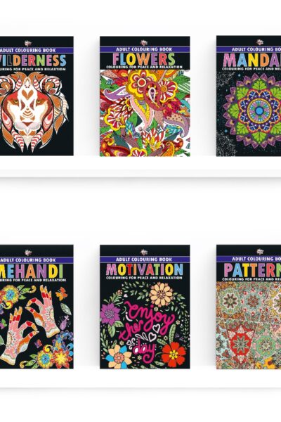 Colouring Book for Adults : Mandala|Flowers|Motivation|Mehandi|Wilderness|Patterns (Adult Colouring Books for Peace & Relaxation)-12215