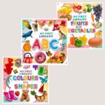 My First Learning Library Books : ABC|Fruits and Vegetables|Colours and Shapes (Early Learning Books for Kids|Children Growth and Development Books)-0