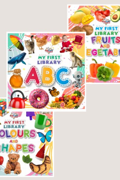 My First Learning Library Books : ABC|Fruits and Vegetables|Colours and Shapes (Early Learning Books for Kids|Children Growth and Development Books)-0