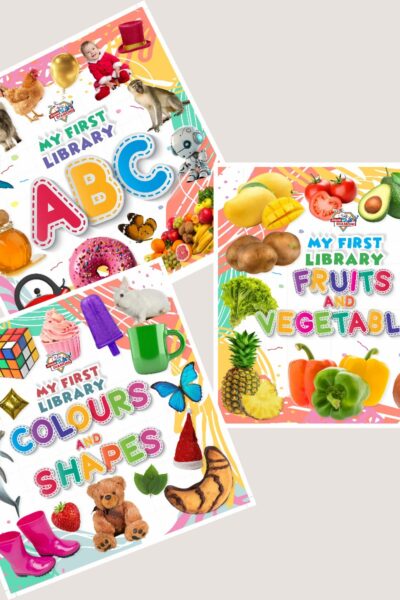 My First Learning Library Books : ABC|Fruits and Vegetables|Colours and Shapes (Early Learning Books for Kids|Children Growth and Development Books)-11762